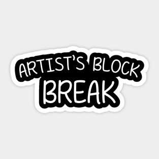 Artist's Block Break Sticker